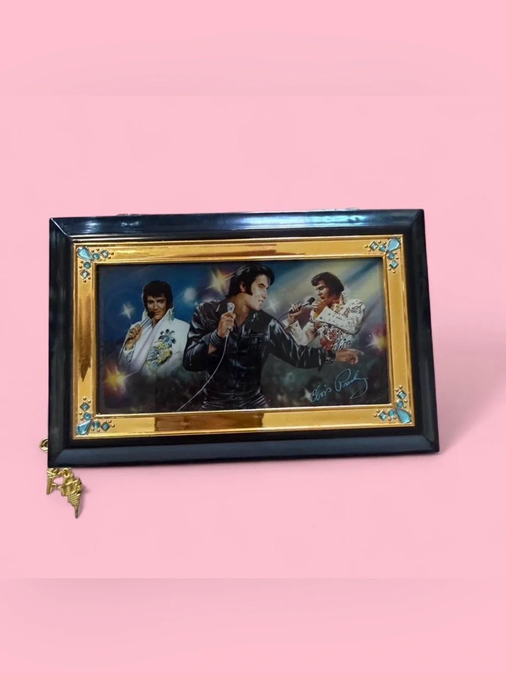 The Bradford Exchange Elvis Presley Framed Art - Black and Gold